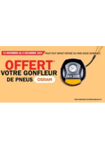 Promos et remises  : Offert votre gonfleur de pneus OSRAM