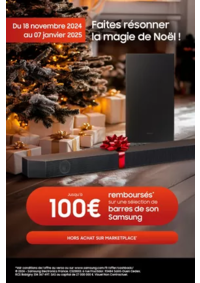 Prospectus Connexion MAURIAC : Samsung Faites résonner la magie de Noël !