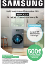 Promos et remises  : Samsung Jusqu'à 500€ remboursés de lave-linge