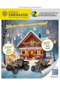 Prospectus Espace emeraude ST MEARD : Faites de ce Noel un moment magicue