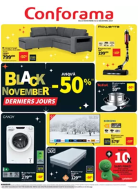 Prospectus Conforama CHASSE SUR RHONE RUE FREDERIC MISTRAL : Black November - Derniers jours