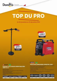 Prospectus Dompro LES ESSARTS : Top du pro