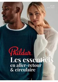 Prospectus Phildar Bolbec : Les essentiels en aller-retour & circulaire