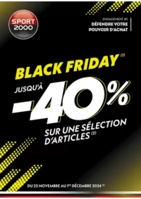 Prospectus Sport 2000 MILLAU : BLACK FRIDAY