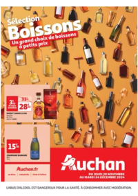 Prospectus Auchan PETITE FORÊT : Le guide des boissons de Noël