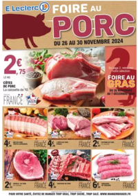 Prospectus E.Leclerc LOURDES : FOIRE PORC GRAS