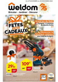 Prospectus Weldom : Les Fêtes à Prix Cadeaux