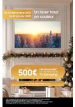 Prospectus Boulanger : OFFRE SAMSUNG jusqu'à 500€ REMBOURSÉS