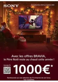 Prospectus Boulanger Cormontreuil : OFFRE Sony : JUSQU'À 1000€ REMBOURSÉS