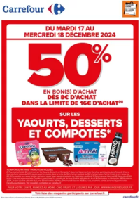 Prospectus Carrefour VENETTE : OP BON D’ACHAT SUR YAOURTS, COMPOTES & DESSERTS