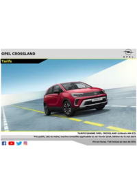 Prospectus Distributeur OPEL REIMS AUTOMOBILES SA CORMONTREUIL : Opel Crossland