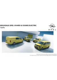 Prospectus Distributeur OPEL ESPACE AUTOMOBILES SA SALON-DE-PROVENCE : Opel Vivaro