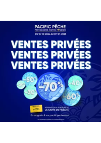 Prospectus Pacific Pêche VALENCE - BOURG-LES-VALENCES : Ventes Privées Pacific Pêche jusqu'à -70% !