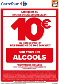 Prospectus Carrefour CHARENTON LE PONT : DES SAMEDI, OPERATION BON D’ACHAT SUR LES ALCOOLS