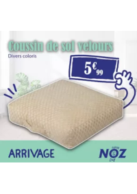 Prospectus Noz Menneval : Coussin de sol velours