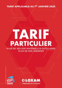 Prospectus Loxam OYONNAX : Tarifs particuliers