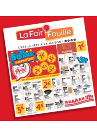 Prospectus La Foir'Fouille BAZEILLES SEDAN : Des milliers de produits à moins de 1 €, 2 €, 3 €, 4 €, 5 €…