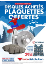 Prospectus  : Disques achetés, plaquettes offertes