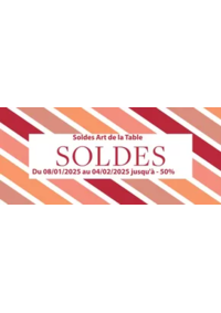 Prospectus Guy Degrenne LA ROCHELLE 23 Rue Gambetta : Soldes Art de la Table