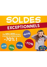 Prospectus La grande Récré ALES : Soldes Exceptionells