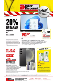 Prospectus Inter Discount Aarau : Interdiscount reklamblad FR