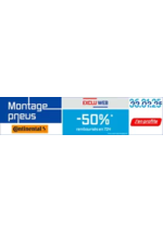 Promos et remises  : Montage pneus -50%