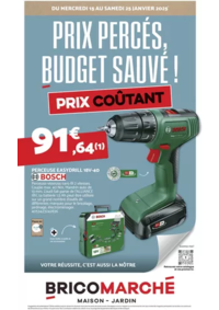 Prospectus Bricomarché CLEGUER : Bricomarché Prix percés, budget sauvé !