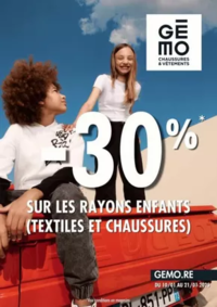 Prospectus Gemo CHAMBRY SOUS LAON : -30% sur les rayons enfants