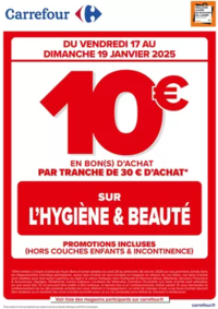 Prospectus Carrefour BESANCON Zone Commerciale Est : OPERATION BON D’ACHAT SUR L’HYGIENE BEAUTE