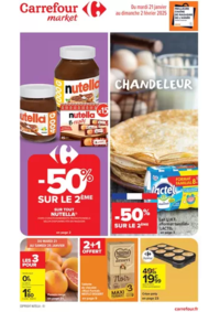 Prospectus Carrefour Drive VILLERS BOCAGE Rue Château d'eau : CHANDELEUR MARKET