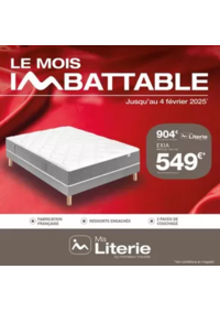 Prospectus Monsieur meuble GIEN : Le Mois Imbattable Ma Literie by Monsieur Meuble est de retour du 8 janvier au 4 février !