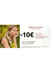 Prospectus saint algue ANGERS : Profitez d'une remise de 10 Euros