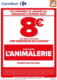 Prospectus Carrefour SAINT HERBLAIN : OPERATION BON D’ACHAT SUR L’ANIMALERIE