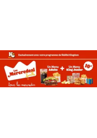 Prospectus Burger King St-Lazare Paris : Les Mercredeal Famille