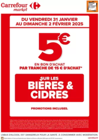 Prospectus Carrefour Market CRÉGY LES MEAUX : OPERATION BON D’ACHAT SUR LES BIERES & CIDRES