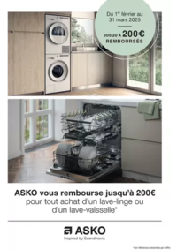 Prospectus Copra GUISE : Asko vous rembourse jusqu'à 200€