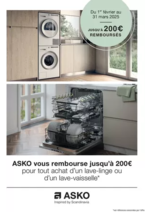 Promos et remises  : Asko vous rembourse jusqu'à 200€