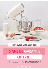 Prospectus Copra ST PIERRE LES NEMOURS : SMEG VOUS OFFRE 5 ANS DE GARANTIE