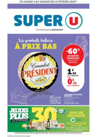 Prospectus Super U LANGEAC : Spécial produits laitiers