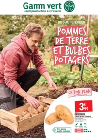 Prospectus Gamm vert CONTRES : POMMES DE TERRE ET BULBES POTAGERS