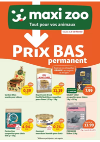 Prospectus Maxi Zoo Aartselaar : Prix Bas Permanent