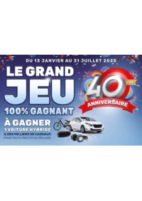 Prospectus AD RAZES : Un GRAND JEU 100% GAGNANT POUR FÊTER UNE ANNÉE EXCEPTIONNELLE : LES 40 ANS DU RÉSEAU AD !