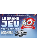 Promos et remises  : Un GRAND JEU 100% GAGNANT POUR FÊTER UNE ANNÉE EXCEPTIONNELLE : LES 40 ANS DU RÉSEAU AD !