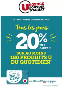 Prospectus Super U PONTE LECCIA : Tous les jours 20%