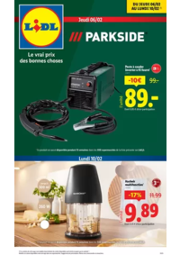 Prospectus Lidl ST HILAIRE DU HARCOUET : Nouvel arrivage Parkside chez Lidl! Faites le plein de bonnes affaires.