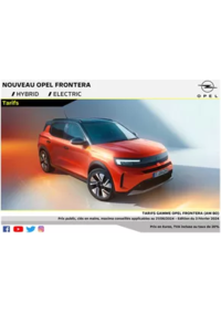 Prospectus Distributeur OPEL GARAGE ALLARY JEROME SAINT-MARTIAL-DE-VALLETTE : Opel Nouveau Frontera