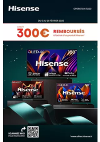 Prospectus Boulanger Bourg-En-Bresse : OFFRE Hisense : JUSQU'À 300€ REMBOURSÉS