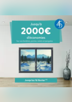 Jusqu'à 2000€ d'économies Sur vos fenêtres, portes, volets et pergolas - Tryba