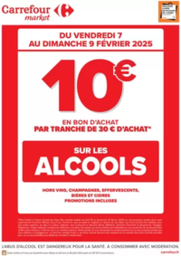 Prospectus Carrefour Market AMPLEPUIS : OPERATION BON D’ACHAT SUR LES ALCOOLS