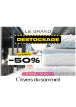 Prospectus L'univers du sommeil : Destockage Jusqu'à -50%